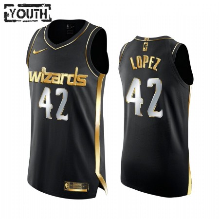 Kinder NBA Washington Wizards Trikot Robin Lopez 42 2020-21 Schwarz Golden Edition Swingman